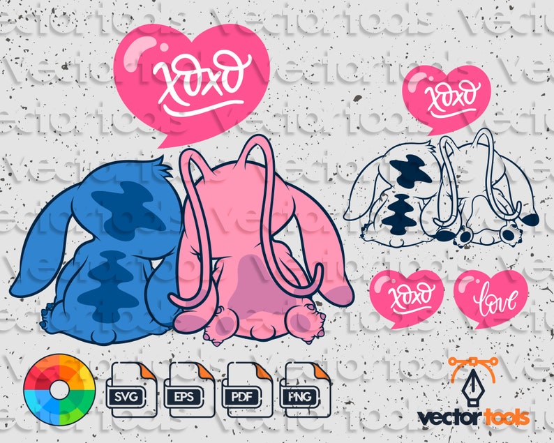 Free Free 152 Baby Stitch And Angel Svg SVG PNG EPS DXF File