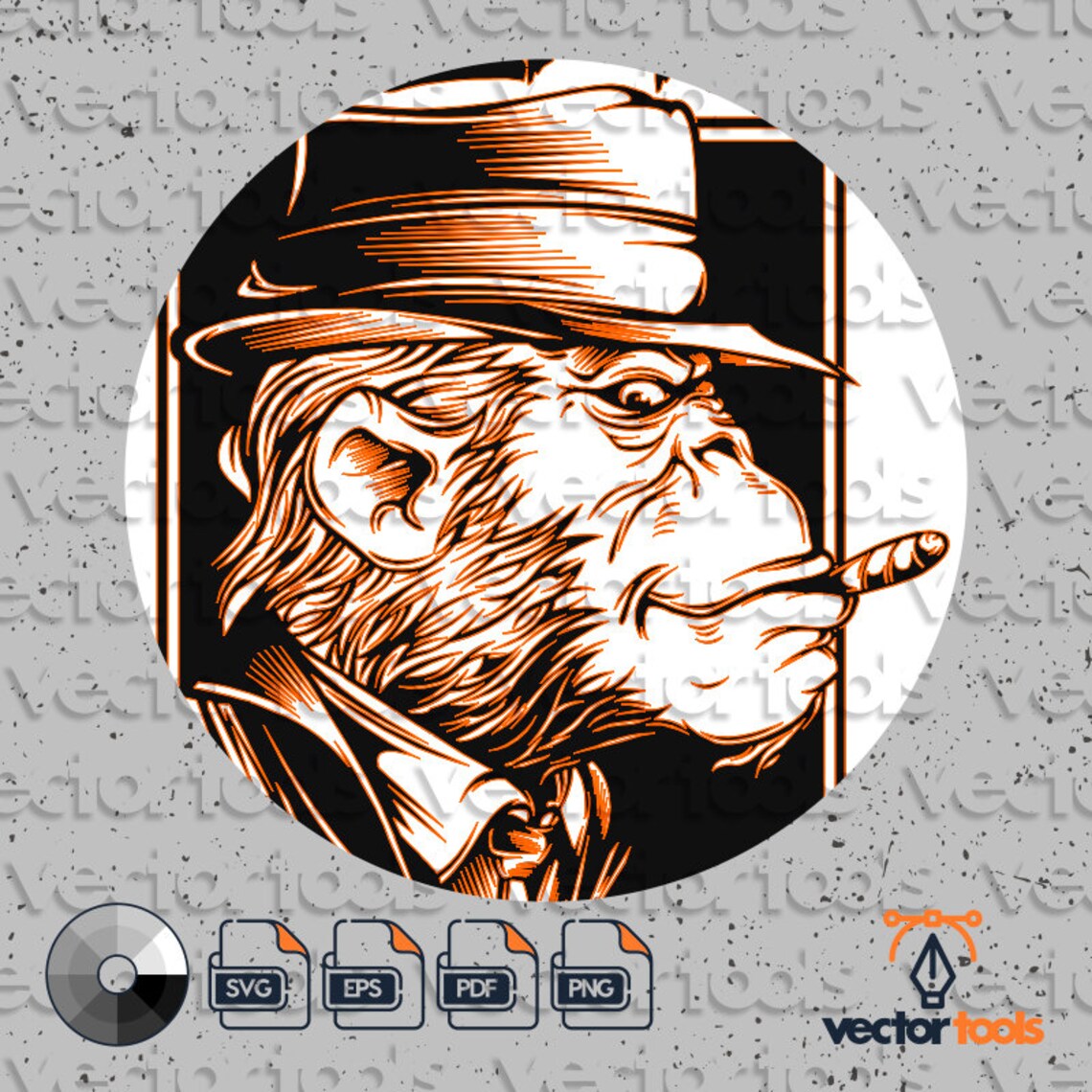 Monkey Mafia Gorilla Mafia Monkey Mafia SVG Monkey Gangster Etsy
