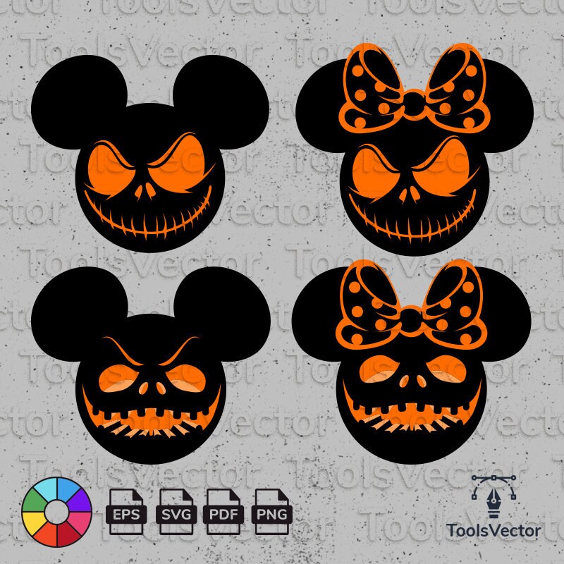 Download Mickey Halloween Minnie Halloween Mickey Halloween Face Svg Etsy
