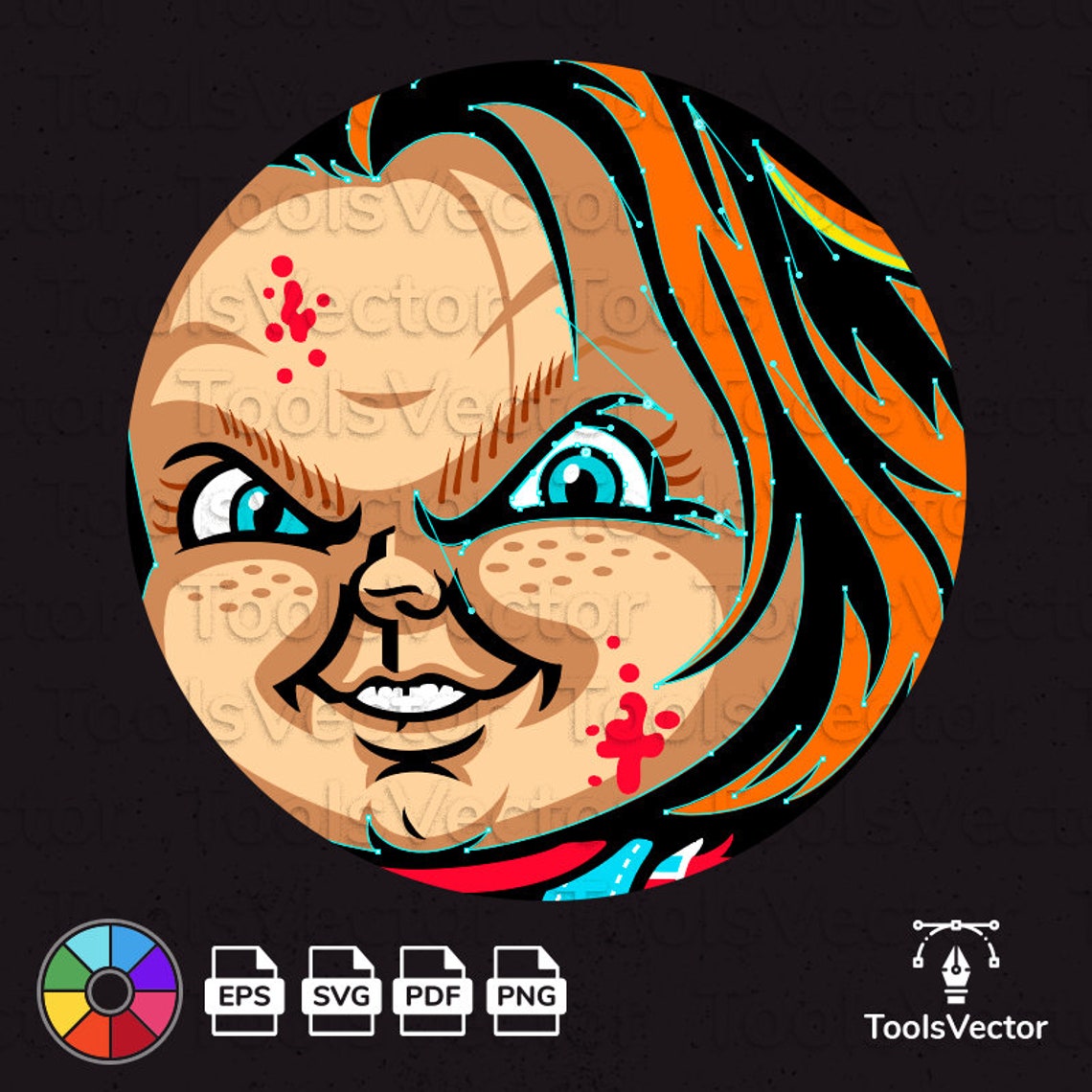 Chucky Doll SVG