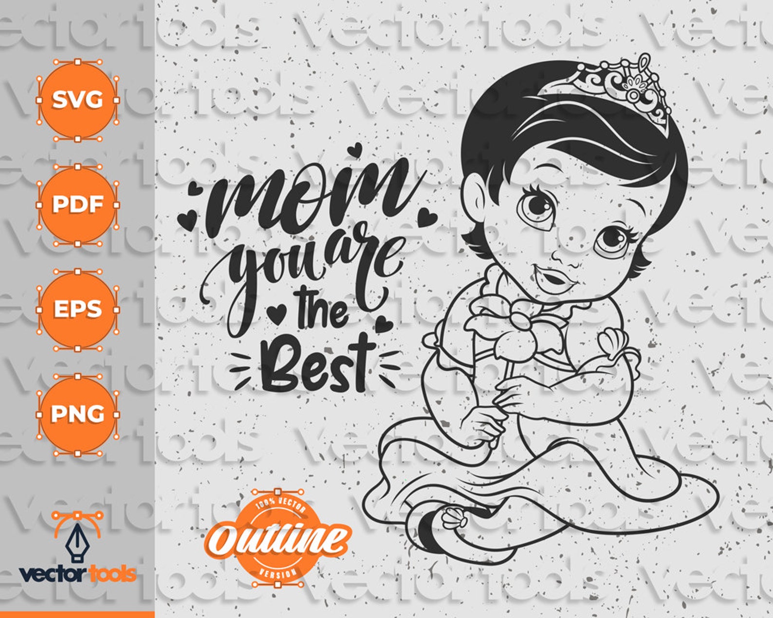 Download Baby princess svg Baby princess clipart Baby Ariel svg | Etsy