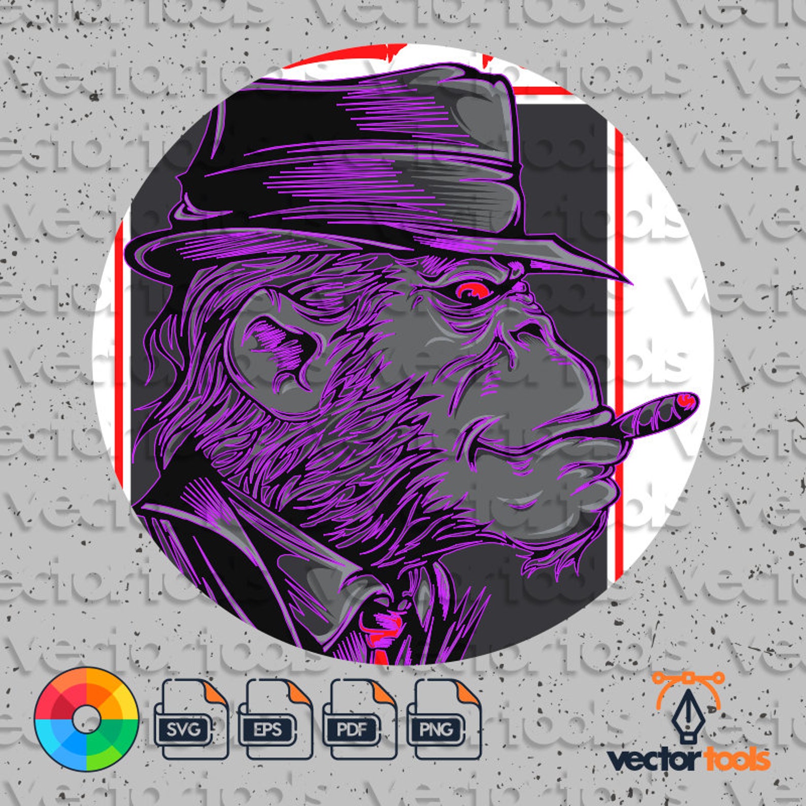 Monkey Mafia Gorilla Mafia Monkey Mafia SVG Monkey Gangster Etsy