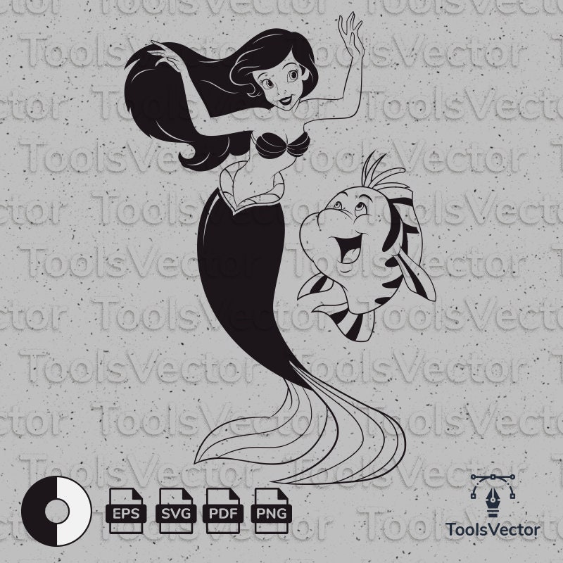 Free Free 308 Vector Mermaid Svg SVG PNG EPS DXF File