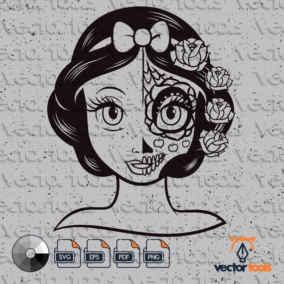 Download Snow White Svg Snow White Princess Disney Snow White Catrina Etsy