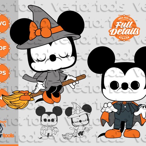Funko Halloween Mickey Halloween SVG 