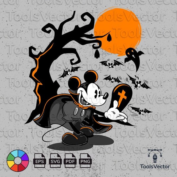 Download Disney Halloween Disney Mickey Mouse Halloween Vampire Svg Etsy