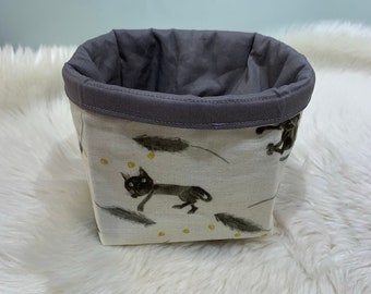 Utensilo / fabric basket / cloth basket / cats / washable