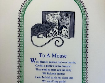 To a mouse by Rabbie Burns