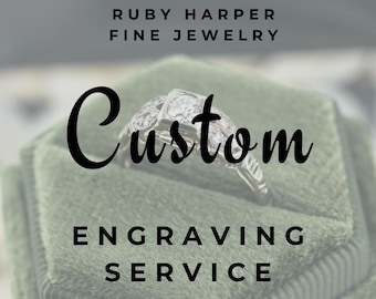 Grabado de joyas personalizado: servicio adicional