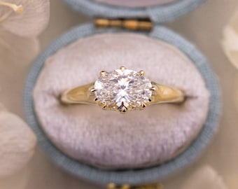1.70ct Oval Lab Diamond East West Ring – Louise