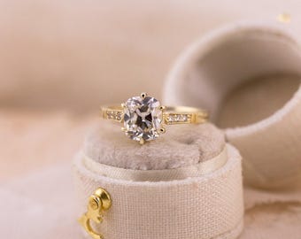 2.05ct Old Mine Cut Lab Diamond Ring – Iris