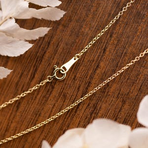 10k Gold Chain 1.5mm Cable Chain 10k Solid Yellow Gold