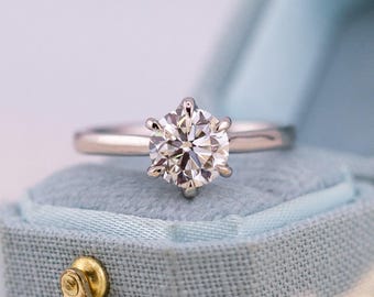 1.50ct Round Brilliant Natural Diamond Solitaire Ring – Lena