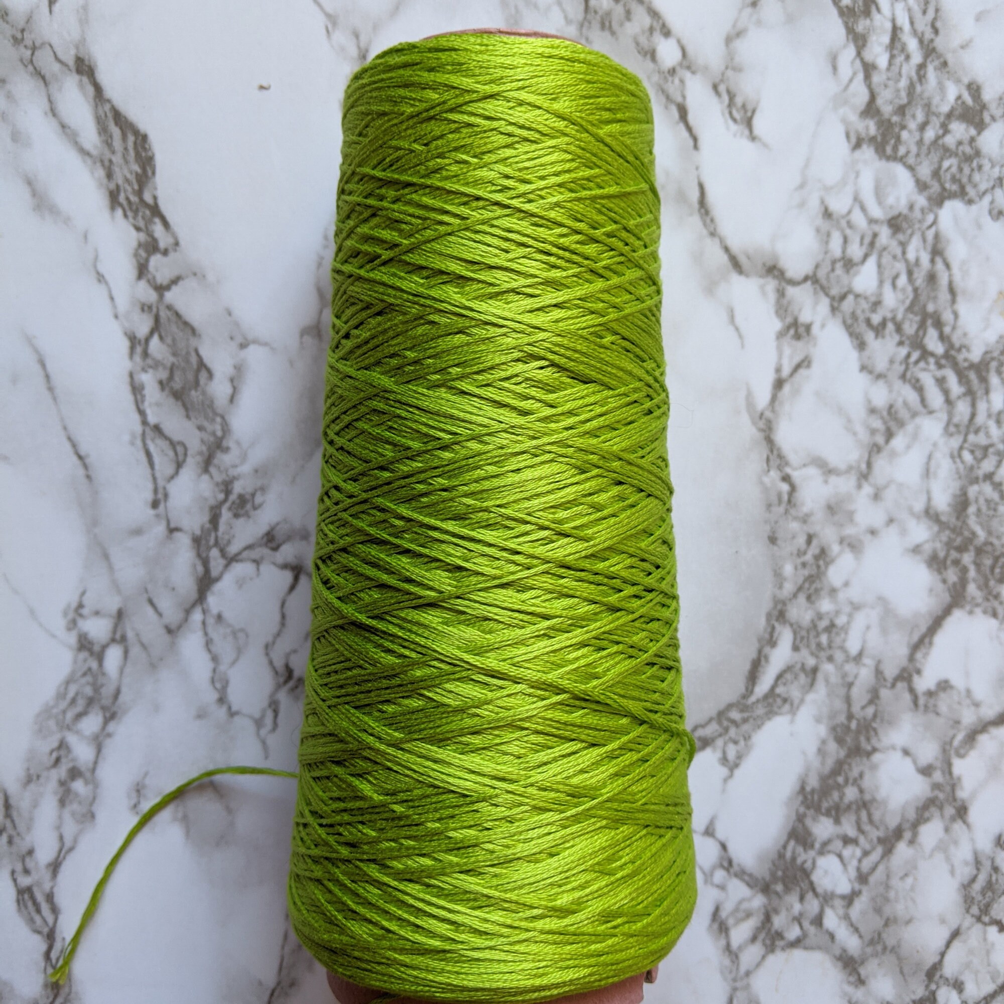 Lime Green cotton embroidery thread cross stitch thread Etsy