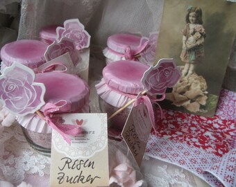 Rose sugar, delicatessen giveaway mother's day garden party rose products birthday gift summer recipes