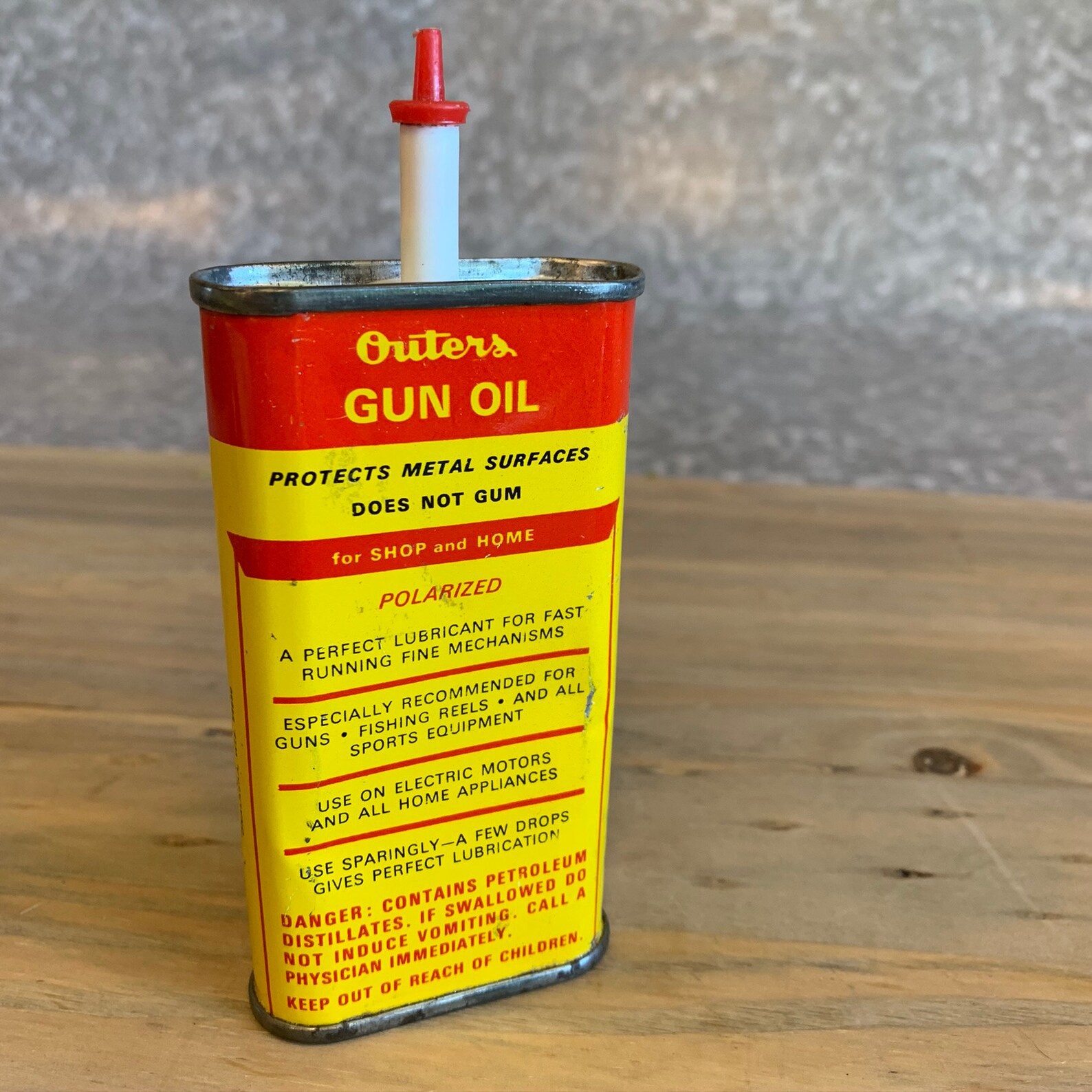Vintage Outers 445 Gun Oil Tin Etsy