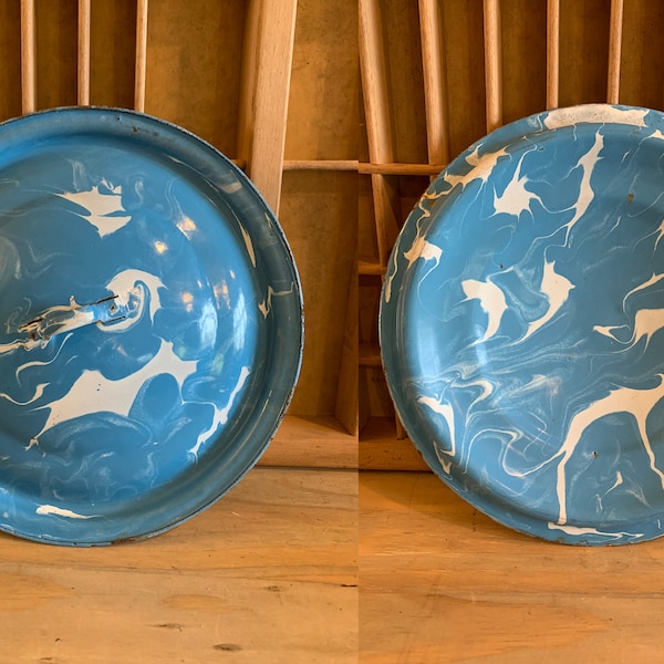 Enamel Pan With Lid Etsy