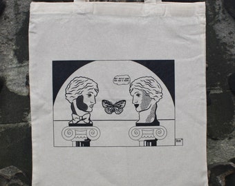 Maar – Maar je had tenminste een hart! Tote Bag, Pop Art Tote Bag, Roy Lichtenstein Tote Bag, Schoudertas, Katoenen Canvas Tote Bag