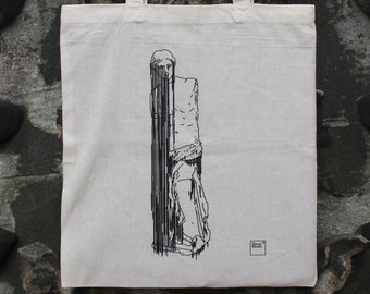 Venus de Milo Tote Bag, Pixel Art Tote Bag, Griekse godin Tote Bag, Schoudertas, Katoenen Canvas Tote Bag