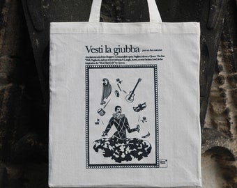 Freddie Mercury-draagtas, handgedrukte draagtas Queen, eco-draagtas, schoudertas, katoenen tas, canvas draagtas, draagtas, Stoffbeutel