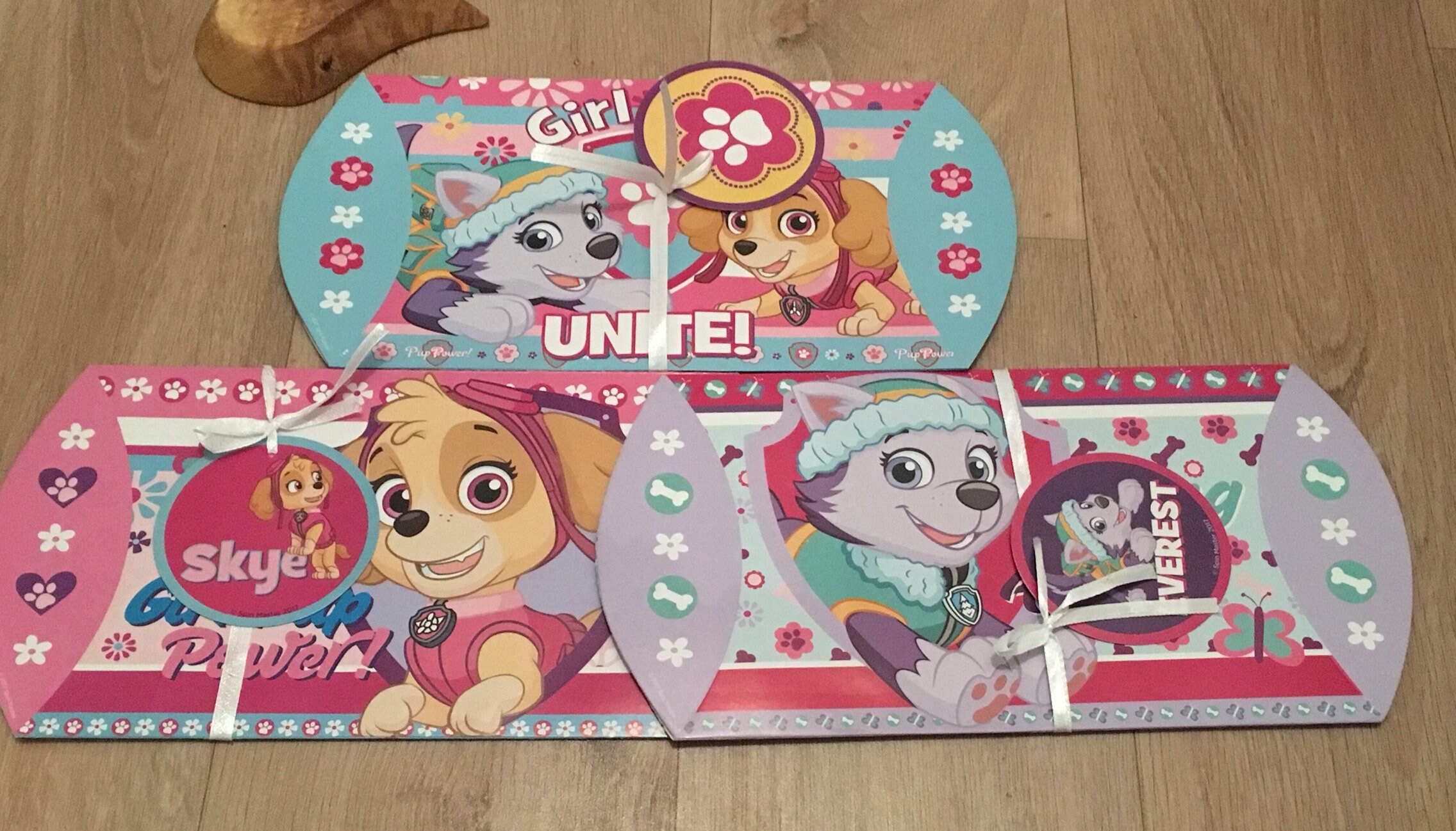 3 Boxes Paw Patrol Pat Patrol Skye Pink Everest Birthday Etsy