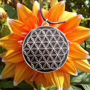 SHUNGITE PENDANTS EMF Flower of Life Pendants Powerful Protection- Wellness Aid/detox/Harmonizing/Independently tested &#39;Robust Protection&#39;