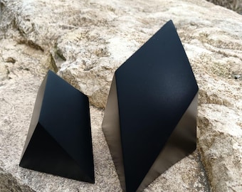 SHUNGITE HEPTAHEDRON ORGONITE-7th Platonic Solid (Silver Activated Orgone Quantum Time Crystal) Silver Activated Shungite Organite