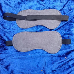 SHUNGITE EYE MASK for Health & Repair (washable) with silver + Elite, Super Restful Relaxing Sleep at night followed by Energised in the day image 3