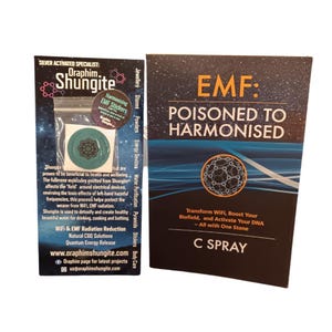 SHUNGITE EMF PROTECTION Stickers & Book, Robust Effective Protection: Experience cooler devices- Oraphim Enhanced Frequency Harmonizing