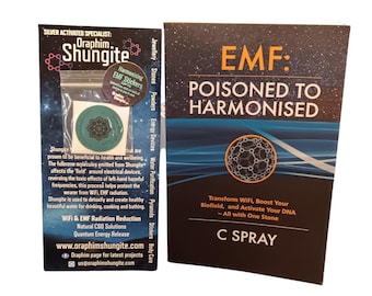 SHUNGITE EMF PROTECTION Stickers & Book, Robust Effective Protection: Experience cooler devices- Oraphim Enhanced Frequency Harmonizing