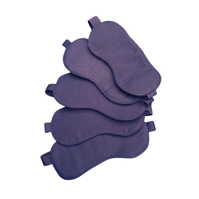 SHUNGITE EYE MASK for Health & Repair (washable) with silver + Elite, Super Restful Relaxing Sleep at night followed by Energised in the day image 1