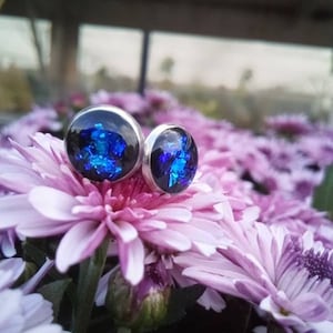 SHUNGITE STUD EARRINGS Emf solutions & Quantum Connections, Powerful Shungite Stylish Solution