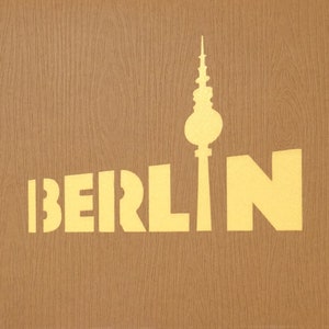 Pop-Up Karte Berlin Skyline mit Brandebnurger Tor 3D Grußkarte Berlin Souvenir, Einladung, Gutschein City Card Bild 3