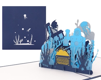 Carte Pop-up Restaurant – Carte D'anniversaire 3D Ou Bon Pour Visite