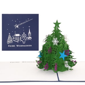 Biglietto di Natale 3D "Aachen - Albero di Natale" Biglietto pop-up Aachen come biglietto di auguri, souvenir, confezione regalo e regalo