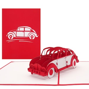 Felicitatiekaart rijbewijs - 3D-kaart "Auto - Auto" verjaardagskaart - verpakkingsgeldcadeau - automodel als cadeaubon