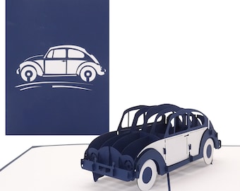 Carte Pop-Up Voiture De Sport 3D - Carte Anniversaire Originale Pour Homme, Permis Ou 18 Ans