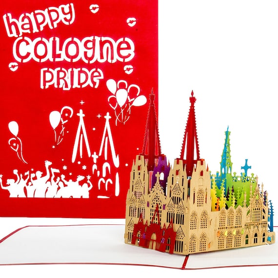 Carte Pop-up De Cologne De Cologne « Liebe Grüße Aus Köln » - Carte De Vœux Avec Modèle 3D De Cologne - Carte De Vœux Comme Souvenir De Cologne - Cadeau, Emballage
