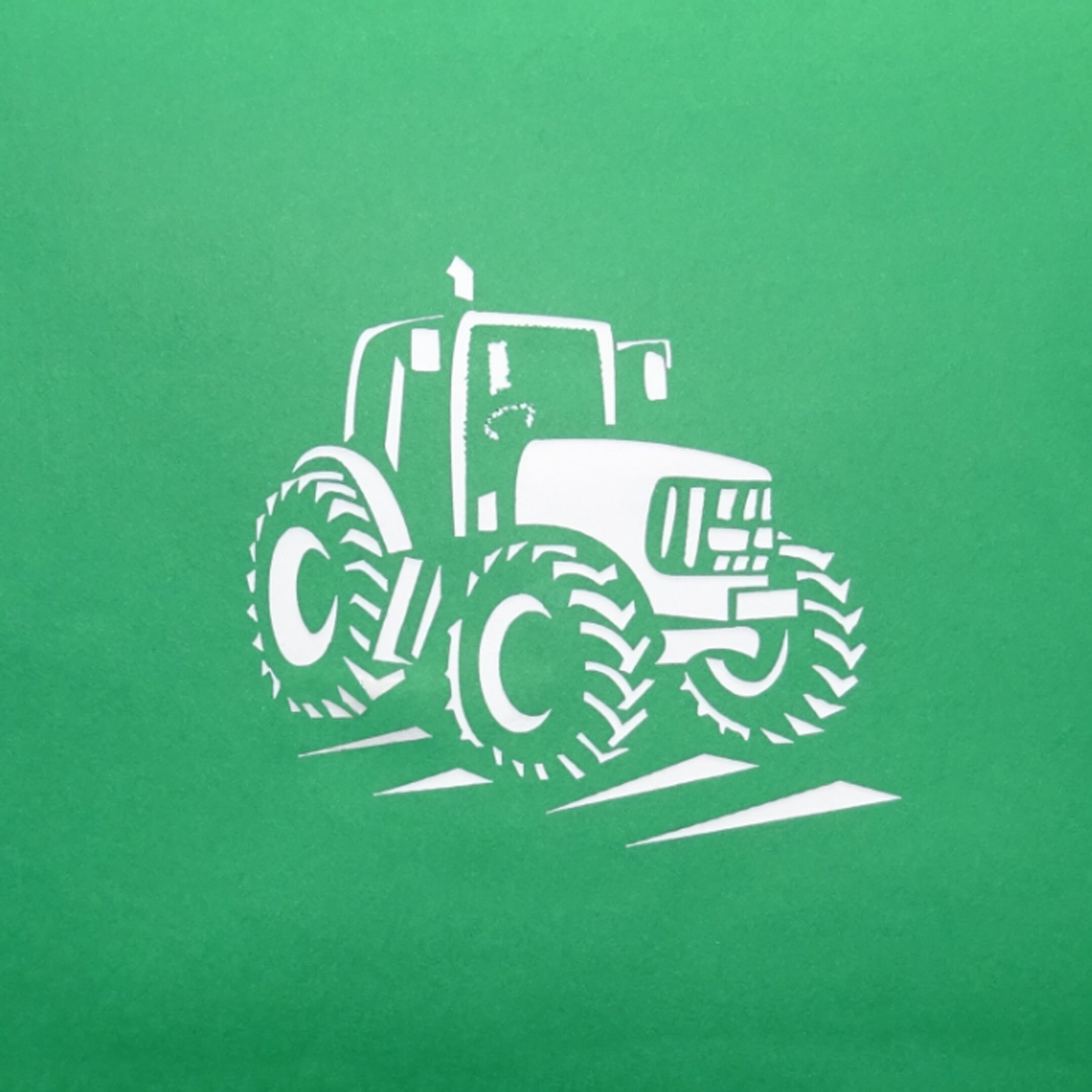 Trattore, Oldtimer, Trecker, Schlepper, Bulldog, fattoria, cartolina 3D