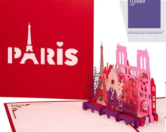 Colognecards Pop-Up Karte Geschenke rot & lila & pink