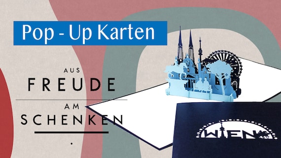 Pop-up Card Leverkusen Skyline 3D Greeting Card As A Souvenir, Gift