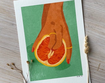 Impression d’art « Fruit Love » illustration de Raissa Oltmanns