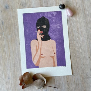 Art Print “My Body is not a Crime” Illustration by Raissa Oltmanns