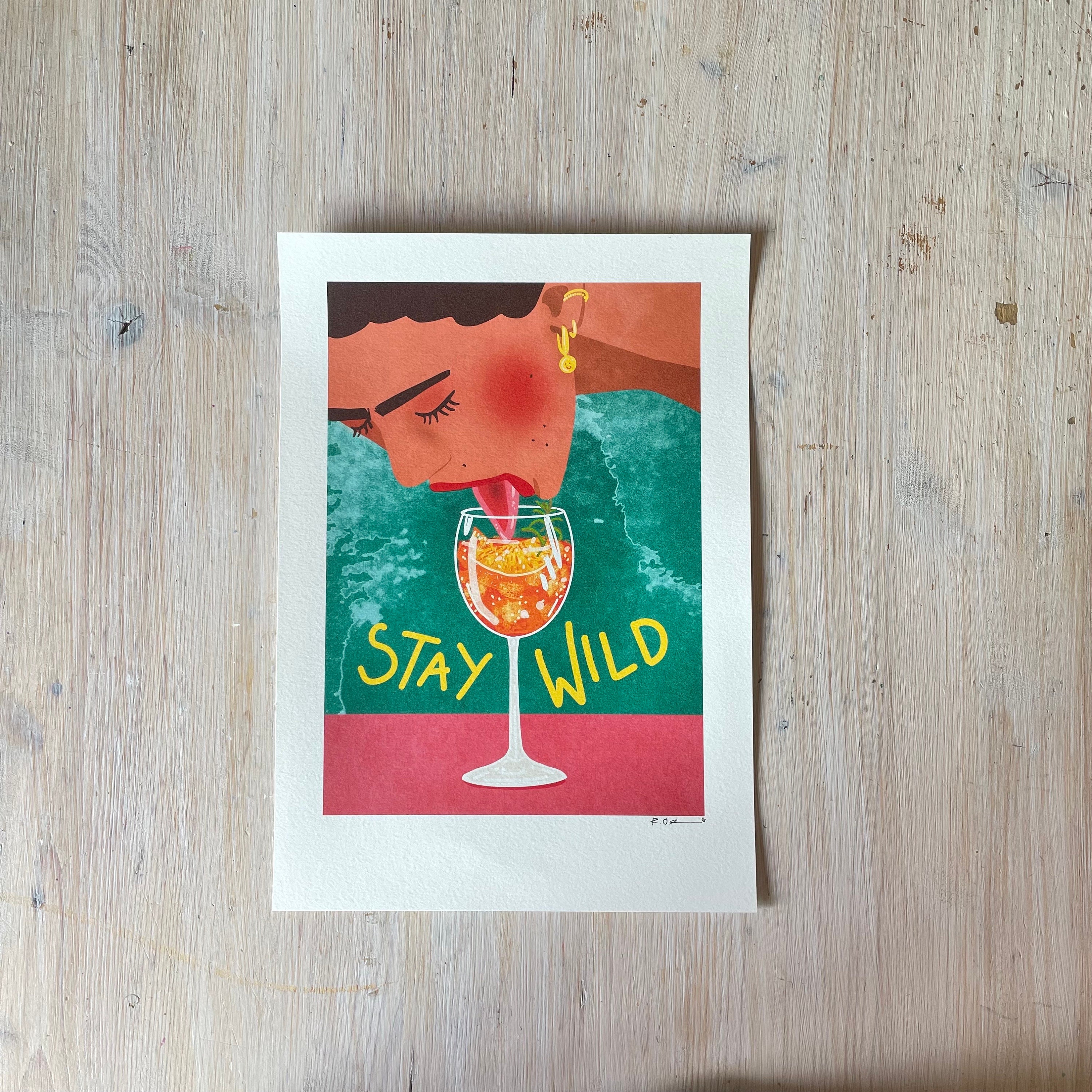 Art Print stay Wild Illustration by Raissa