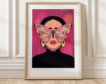 Art Print “Butterfly Woman” illustration by Raissa Oltmanns