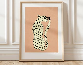 Art Print “Cool Cheetah” illustration by Raissa Oltmanns