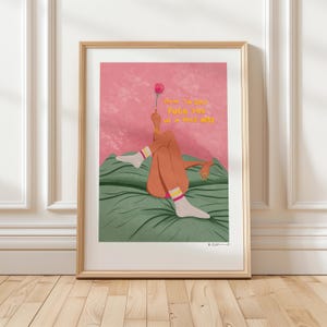 Art Print „How to say F*CK YOU in a nice way“ Illustration von Raissa Oltmanns