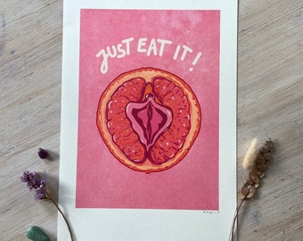 Art Print “Just eat it” Illustration von Raissa Oltmanns