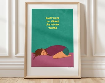 Art Print “Nothing to prove” illustration by Raissa Oltmanns