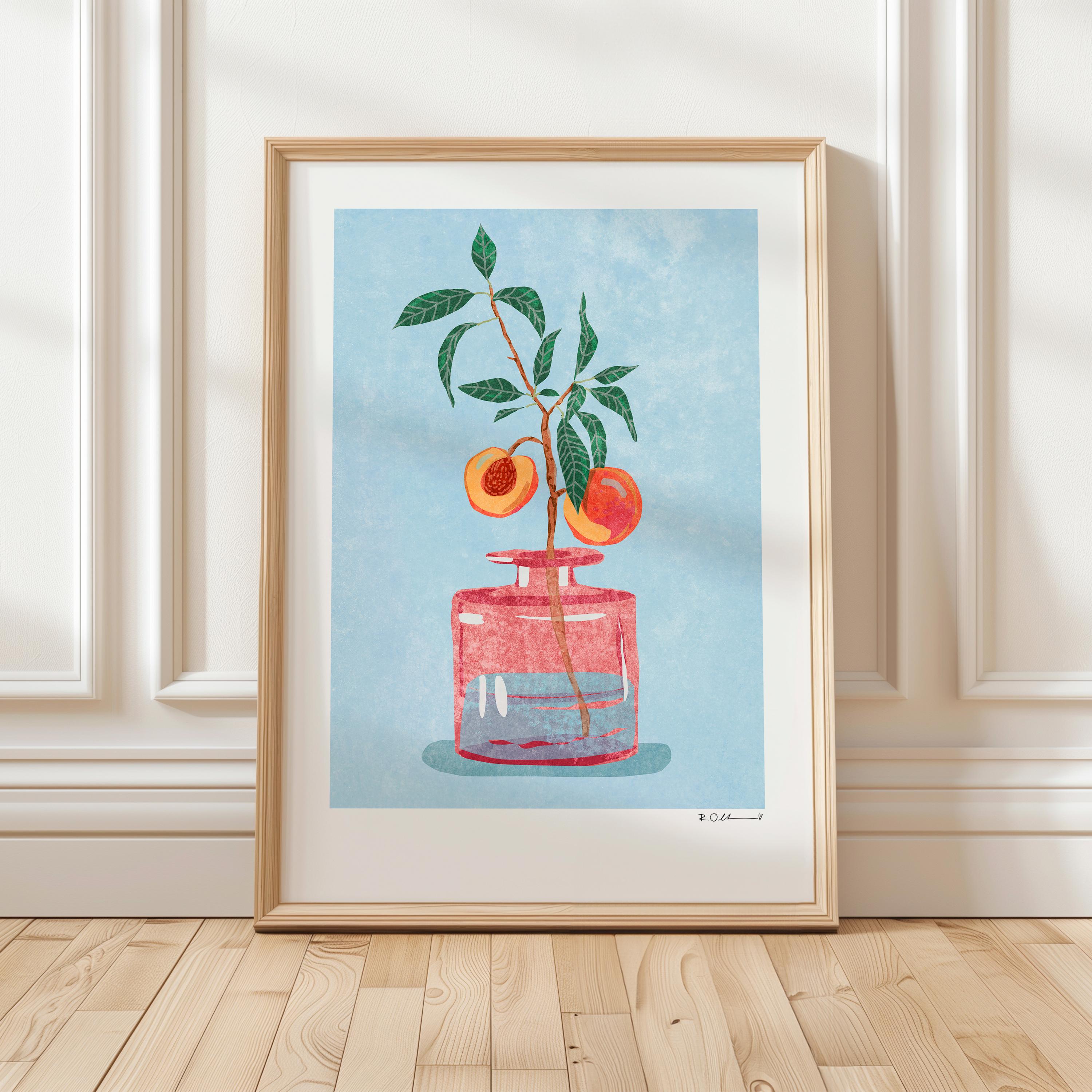 Art Print “Peach Tree” illustration by Raissa Oltmanns